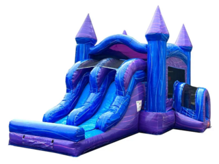 Classic Purple Marble Dual Lane Slide Combo 