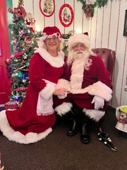 Visit from Santa and Mrs Claus