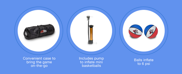 BasketPong outdoor party game set up at a block party in West Jordan Utah