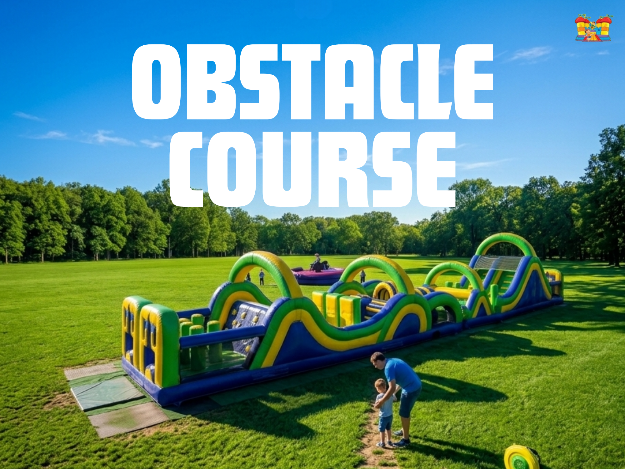 Inflatable obstacle course party rental in Salt Lake City Utah