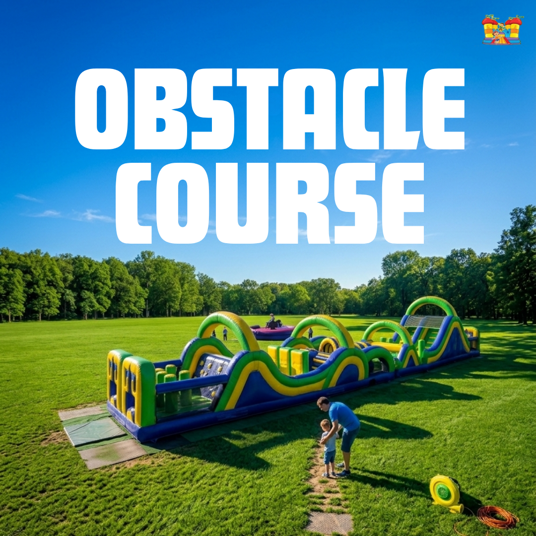 Inflatable obstacle course rental in Utah for school and group events