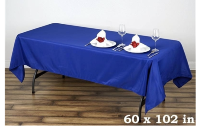 Royal Blue Rectangular Tablecloth
