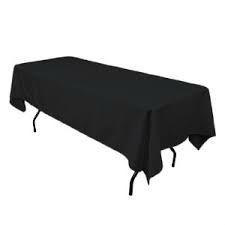 Black Rectangular Tablecloth