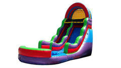 18FT COLORFUL WATER SLIDE  W/POOL