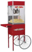 Old Fashion Popcorn Machine with cart