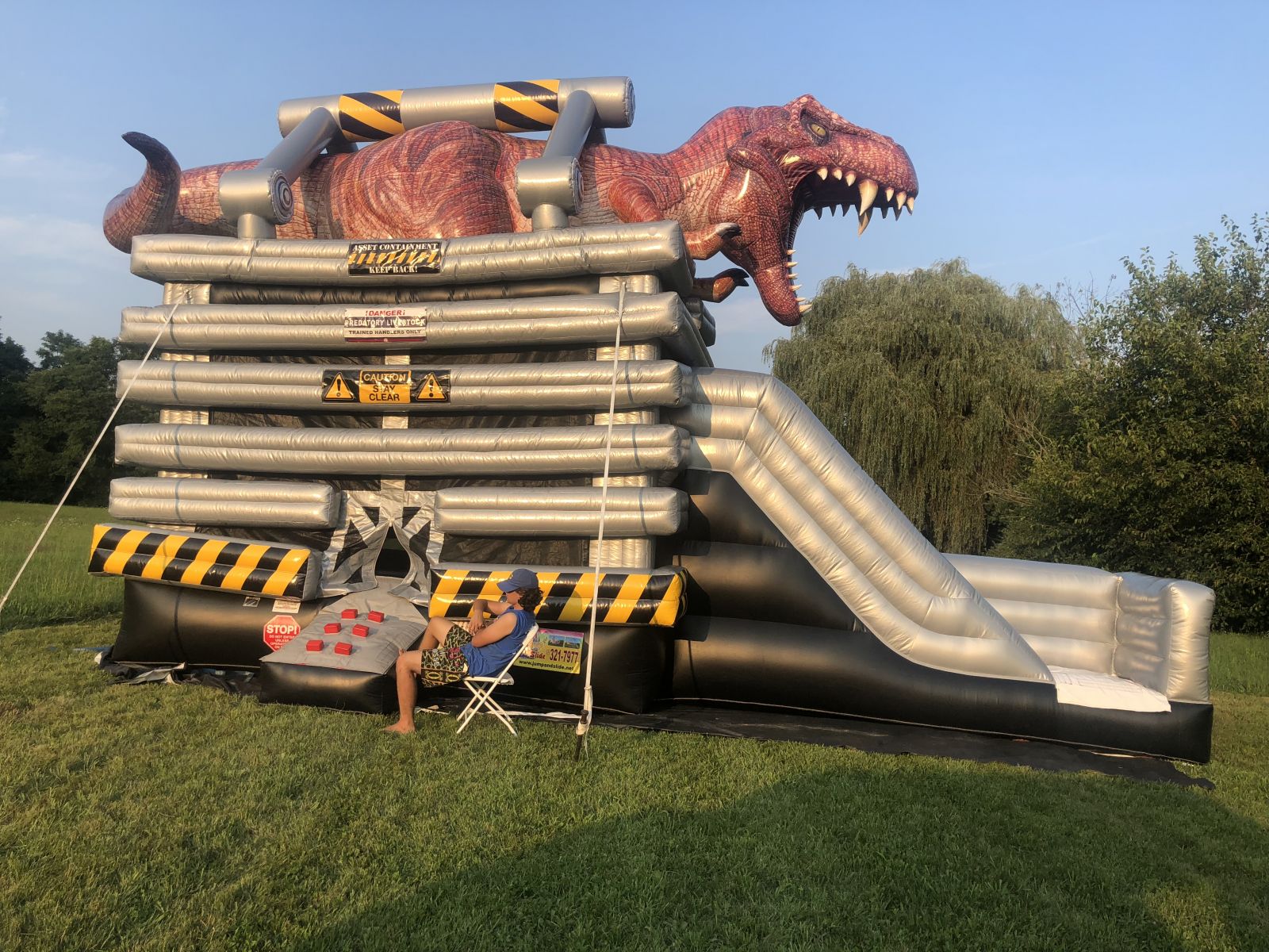 t-rex jumper with slide