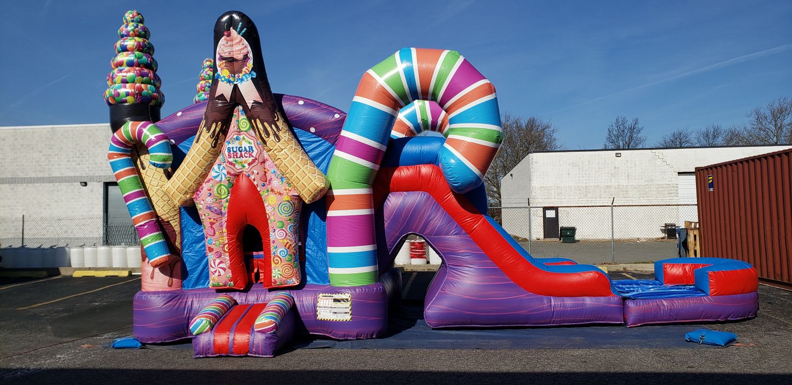 (38) Candy Land Sugar Shack water slide with pool combo #WS40 | Jump ...