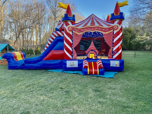 Carnival Bouncer With Double Lane DRY Slide 