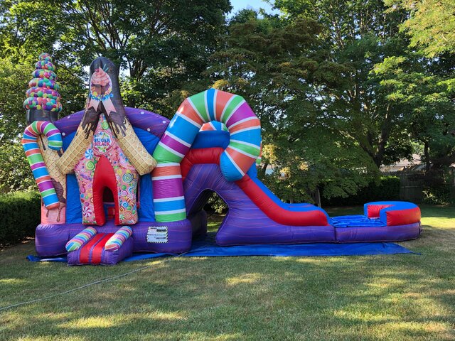 Candy World Water Slide Bounce House Combo #WS40