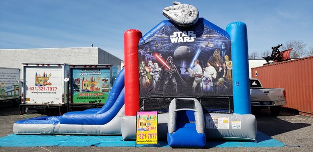 Star Wars Bouncer And Water Slide Combo #WS42