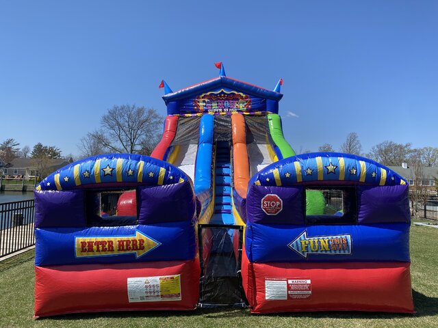 Giant Circus Funhouse Water Slide