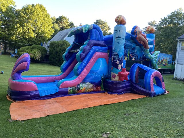 Mermaid Water Slide Bouncer Combo