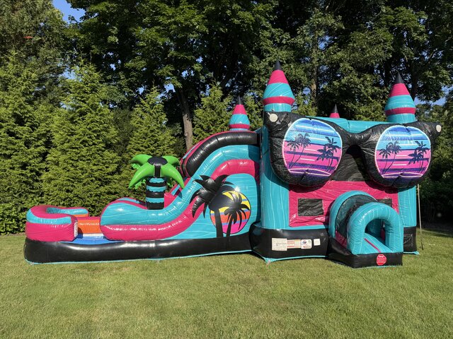 Beach Vibes Bouncer and Slide (Main)