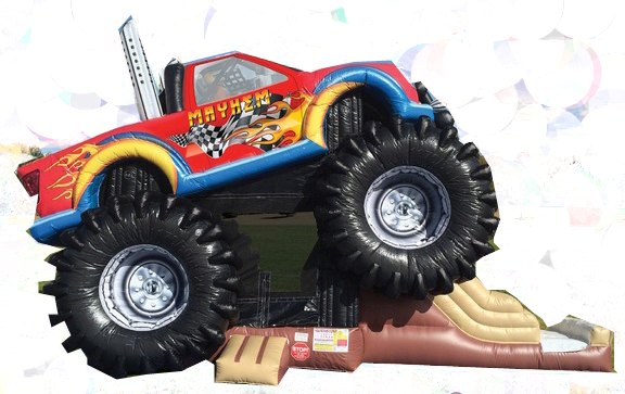 Monster Truck Art Panel for Inflatable Bounce Houses – Big Top Inflatables