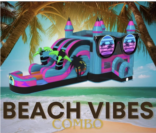 Beach Vibes Bouncer and Slide (Main)
