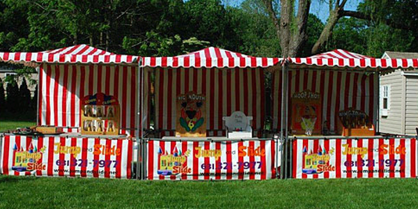 Carnival Booths 8X8 RED AND WHITE #CB1