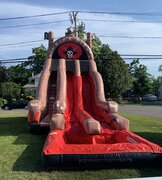 (19)  Double CANNON BALL 2 lane Pirate water slide #WS33