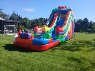 (#36) High Tower Block Water Slide with pool