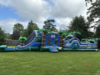 (#21) Seabreeze 2 lane Water slide & Obstacle Course #ws77