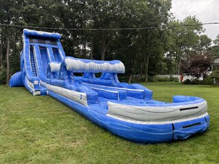 (#3) GIANT Tsunami 2 Lane Water Slide with pool