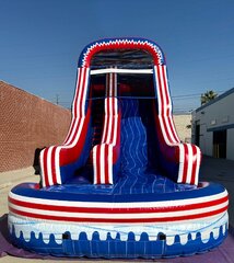 Red White And Blue Water Slide
