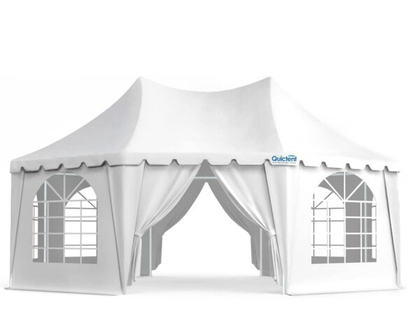 20' x 14.5' White Party Tent 