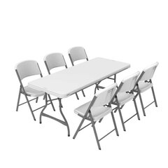 1 Table & 6 ChairsSuitable for Kids & Adults