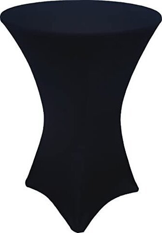 Black Round Cocktail Table Linen