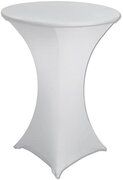 White Round Cocktail Table Linen