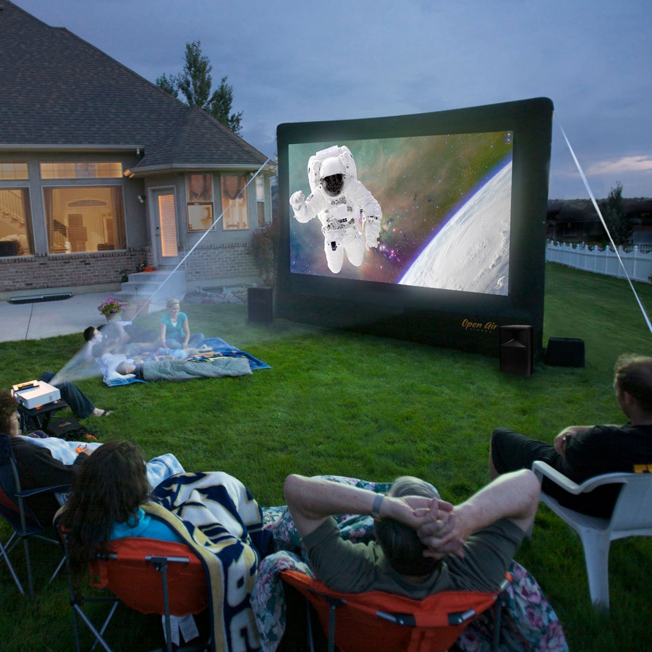 outdoor movie screen rentals in Alpharetta