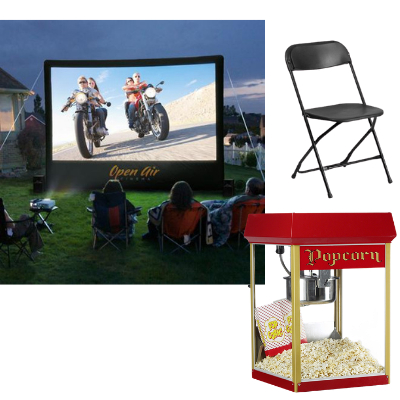 night under the stars outdoor movie screen package
