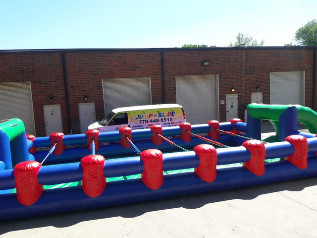 Life-Size Human Foosball Game