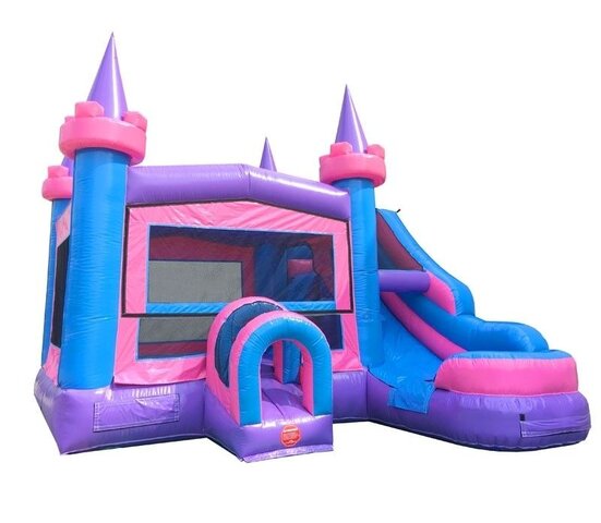 Purple Dream Bouncy Castle and Water Slide
