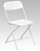 Sturdy White Plastic Folding Chairs