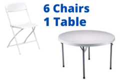 60 Inch Round Table Party Package