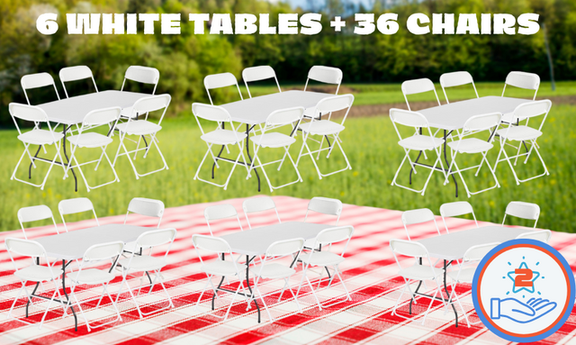 6 Tables and 36 Chairs