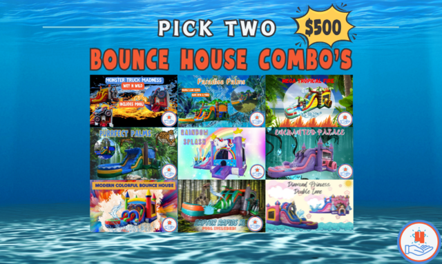 Pick Two Bounce House Combo's 