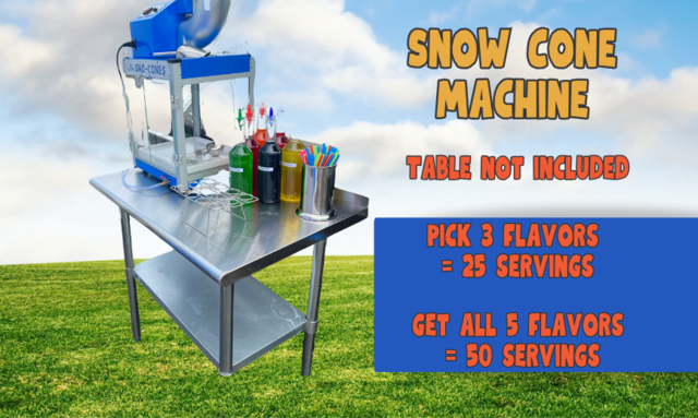 Snow Cone Machine - 25 Servings