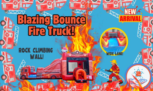 Blazing Bounce Fire Truck DRY