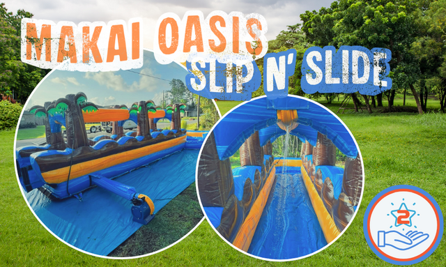 30' Makai Oasis Slip n Slide XXL Pool