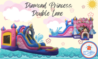 Diamond Princess Bounce House Combo WET