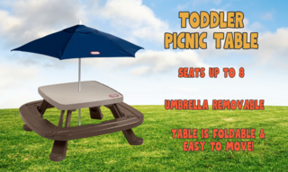 Toddler Table (8 seats)