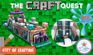 47' The Craft Quest Obstacle Course with Waterslides