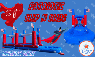 Patriotic Slip n Slide 35FT