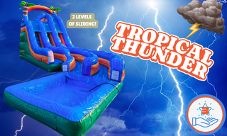 18' Tropical Thunder Curved Dual Lane