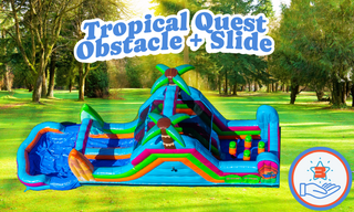 16' Tropical Quest Obstacle Dual Slide