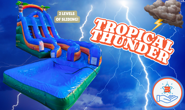 18' Tropical Thunder Curved Dual Lane