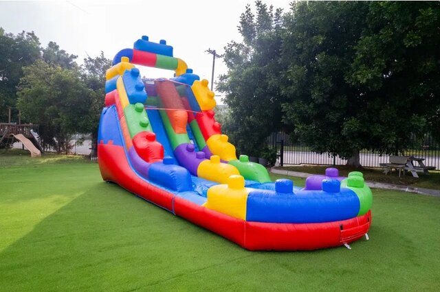 16ft Mega Blocks Waterslide
