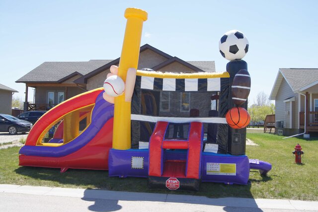 Sports Combo Bounce Castle with Slide