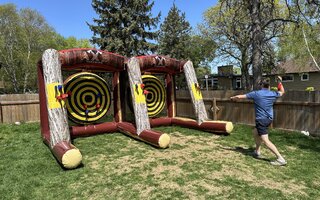 Inflatable Axe Throwing - Double Lane